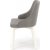 Catrin tuoli - Valkoinen / harmaa (kangas)