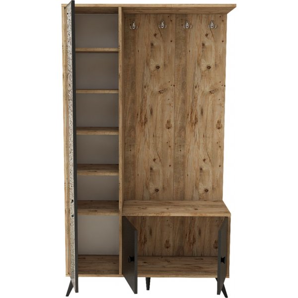 Vilamo aulakalusteet - Mänty/musta Vilamo aulakalusteet - Mänty/musta