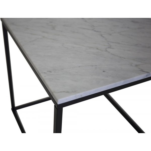 Kvarnbacken sivupöytä 50 x 50 cm - Musta/valkoinen Kvarnbacken sivupöytä 50 x 50 cm - Musta/valkoinen