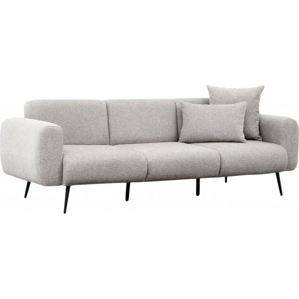 3-istuttava sivusohva - vaaleanharmaa 3-istuttava sivusohva - vaaleanharmaa