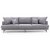 Hedlunda 3-istuttava XL sohva - harmaa + Huonekalujen hoitosarja tekstiileille
