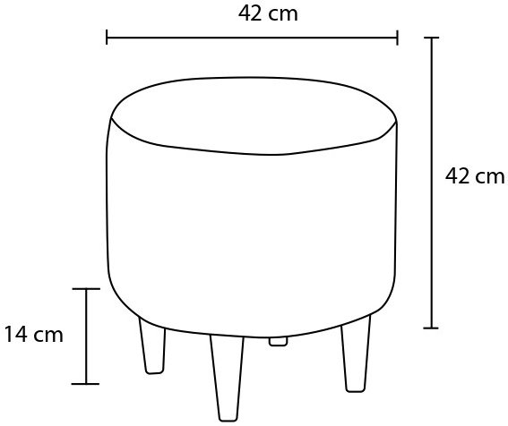 Findik pouf - valkoinen Findik pouf - valkoinen