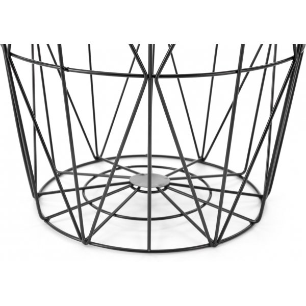 Harissa sohvapöytä Ø42 cm - Valkoinen marmori/musta Harissa sohvapöytä Ø42 cm - Valkoinen marmori/musta