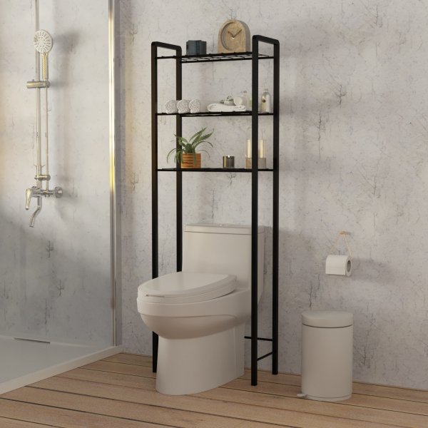 Otis kylpyhuonehylly - musta Otis kylpyhuonehylly - musta