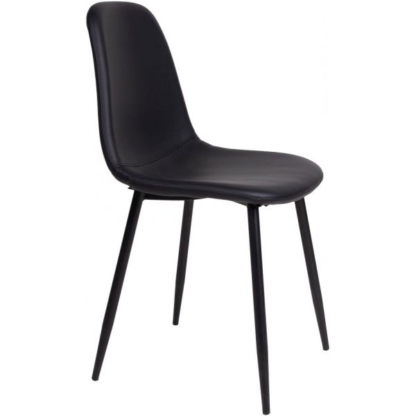 Tukholman ruokatuoli mustaa keinonahkaa Tukholman ruokatuoli mustaa keinonahkaa