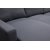 Dream vuodesohva säilytystilalla (U-sohva) vasemmanpuoleinen - Tummanharmaa (kangas) + Huonekalujen hoitosarja tekstiileille