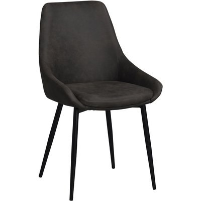 Jada-tuoli - Tummanharmaa/musta