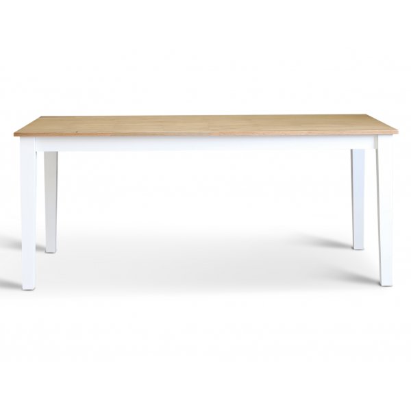 Ruokailuryhm; Pyt ja 6 tuolia htistuimella - Valkoinen / ljytty tammi - Daln