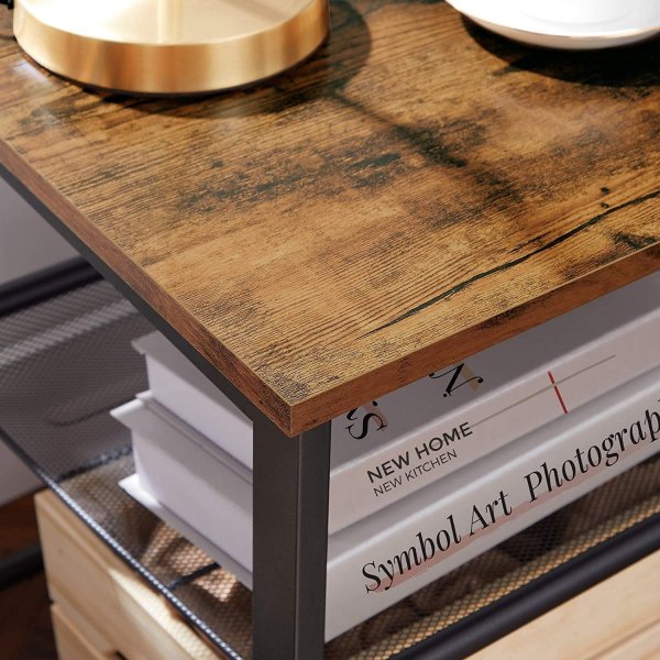 Ebbot-sivupöytä 40 x 40 cm - Ruskea/musta Ebbot-sivupöytä 40 x 40 cm - Ruskea/musta