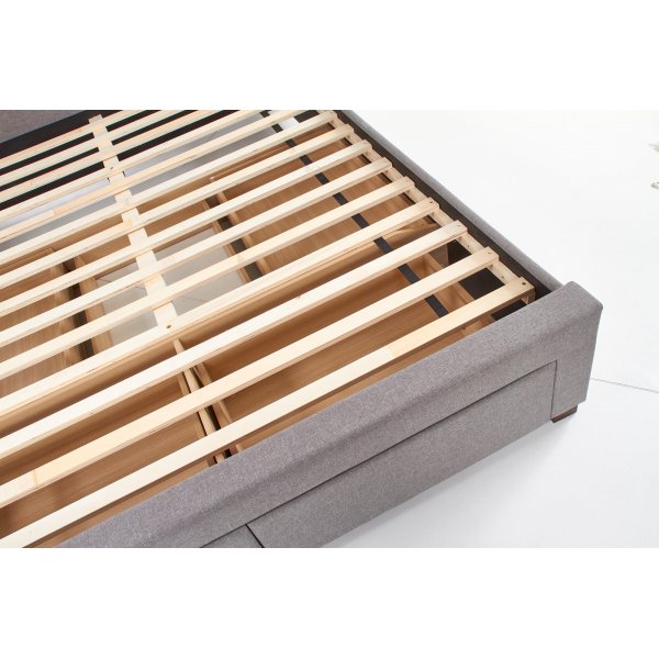 Arijana 180x200 cm harmaa sängynrunko säilytystiloineen Arijana 180x200 cm harmaa sängynrunko säilytystiloineen