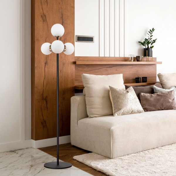 Akkas lattiavalaisin opaali - musta