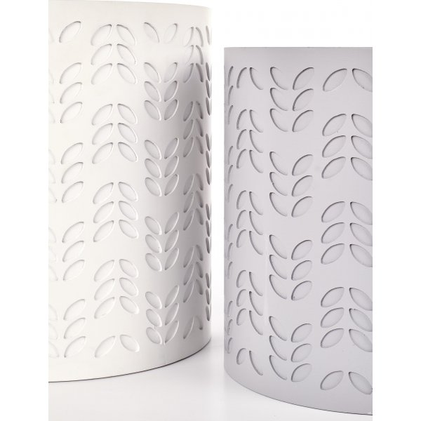 Pinottava Trudie-pöytä - Valkoinen/harmaa Pinottava Trudie-pöytä - Valkoinen/harmaa