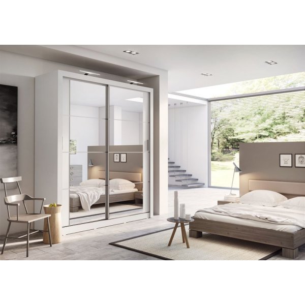 Mervyn- vaatekaappi - Valkoinen Mervyn- vaatekaappi - Valkoinen