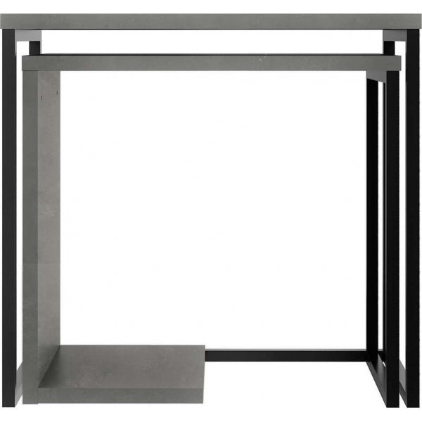 Zigosh-pöytä 50 x 30 cm - Retro harmaa Zigosh-pöytä 50 x 30 cm - Retro harmaa