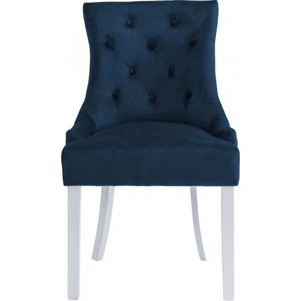 Tuva Decotique- tuoli kahvoilla - Sametti - Sininen Tuva Decotique- tuoli kahvoilla - Sametti - Sininen