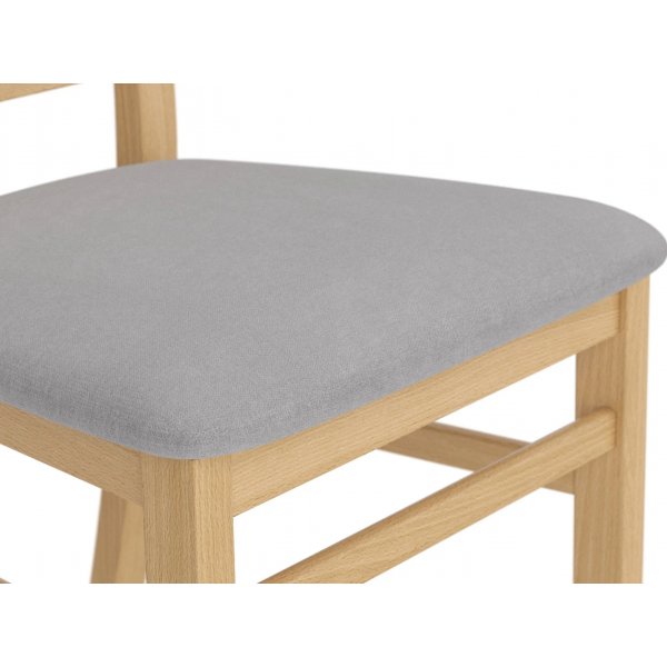 Allan ruokapöydän tuoli - harmaa/tammi Allan ruokapöydän tuoli - harmaa/tammi