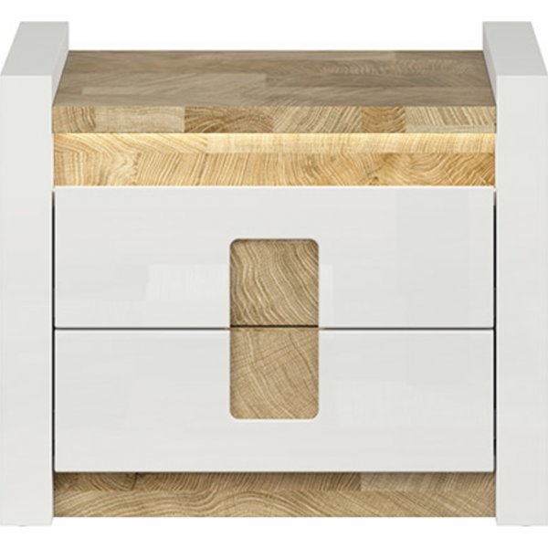 Alameda y�p�yt� - Valkoinen/tammi