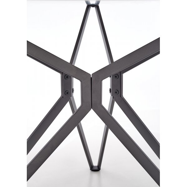 Bibbi ruokapyt 120 cm - Valkoinen (korkeakiilto) / musta