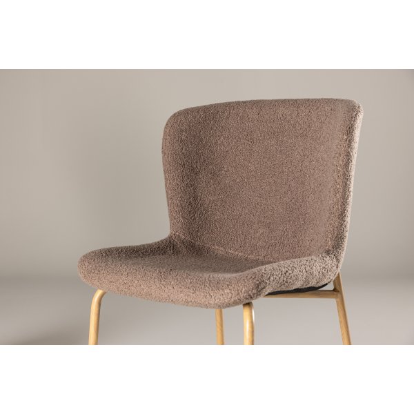 Modesto ruokapöydän tuoli - Ruskea boucle Modesto ruokapöydän tuoli - Ruskea boucle