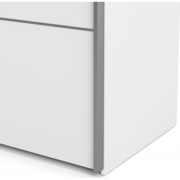 Verona vaatekaappi - valkoinen