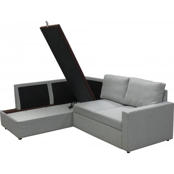 Trn-vuodesohva avoimella pdyll - Vasen + Huonekalujen tekstiilien puhdistus