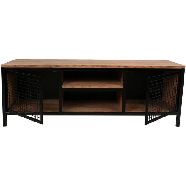 Zeno mediapenkki - mänty/musta Zeno mediapenkki - mänty/musta