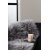Katy fold 60 x 90 cm - Tummanharmaa lampaannahkajljitelm