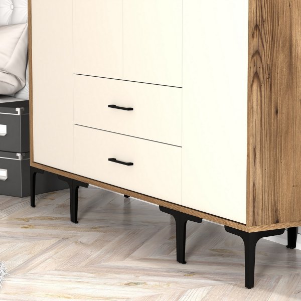 Kumsal vaatekaappi 13 pähkinä/kerma Kumsal vaatekaappi 13 pähkinä/kerma