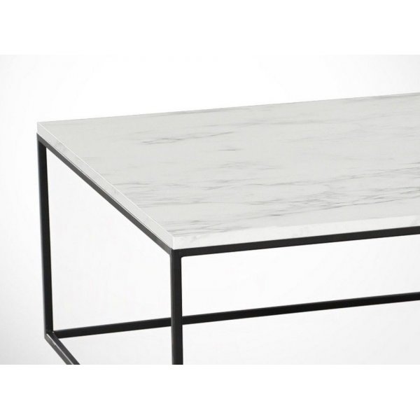 Poly-sohvap�yt� 75 x 75 cm - Valkoinen/musta