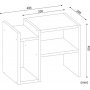 Pilon sivupyt 49,4 x 29,5 cm - Valkoinen