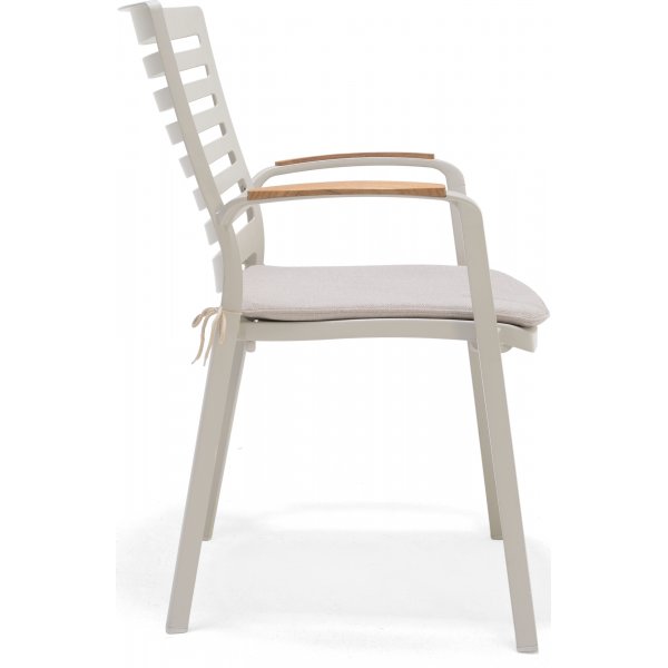 Portaalit ruokailuryhmä 1 - Valkoinen/tiikki Portaalit ruokailuryhmä 1 - Valkoinen/tiikki