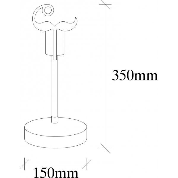 Beami pöytävalaisin - pähkinä/kulta Beami pöytävalaisin - pähkinä/kulta