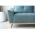 Klassinen divaani sohva - Vaaleansininen + Huonekalujen hoitosarja tekstiileille