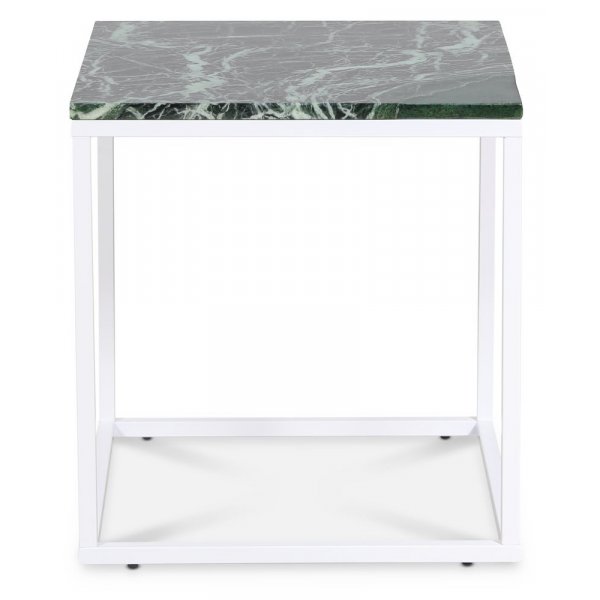 Accent-sohvapöytä 50 - Vihreä marmori / Valkoinen Accent-sohvapöytä 50 - Vihreä marmori / Valkoinen