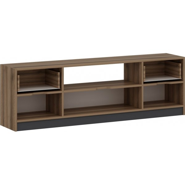 Elina mediapenkki - Pähkinä/antrasiitti Elina mediapenkki - Pähkinä/antrasiitti