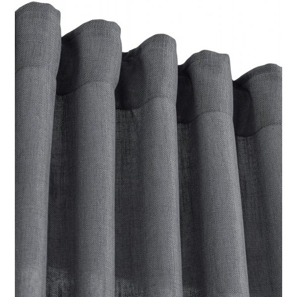 Cecil takki 47 x 250 cm - Asfaltti