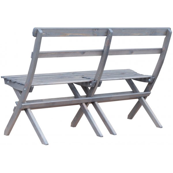 Knohult ulkosohva | puutarhapenkki - harmaa (taitettava) Knohult ulkosohva | puutarhapenkki - harmaa (taitettava)