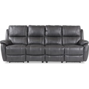 Recliner-sohva Enjoy Hollywood - Neljän istuttava (sähköinen) harmaata keinonahkaa Recliner-sohva Enjoy Hollywood - Neljän istuttava (sähköinen) harmaata keinonahkaa