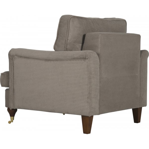 Howard Watford Deluxe -nojatuoli - vaaleanruskea vakosametti Howard Watford Deluxe -nojatuoli - vaaleanruskea vakosametti