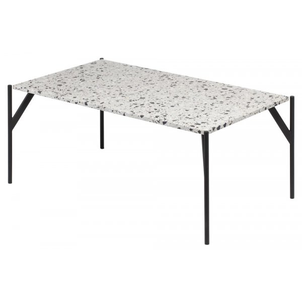 Terrazzo sohvapyt 110x60 cm - Cosmo Terrazzo & AIR-runko musta metalli