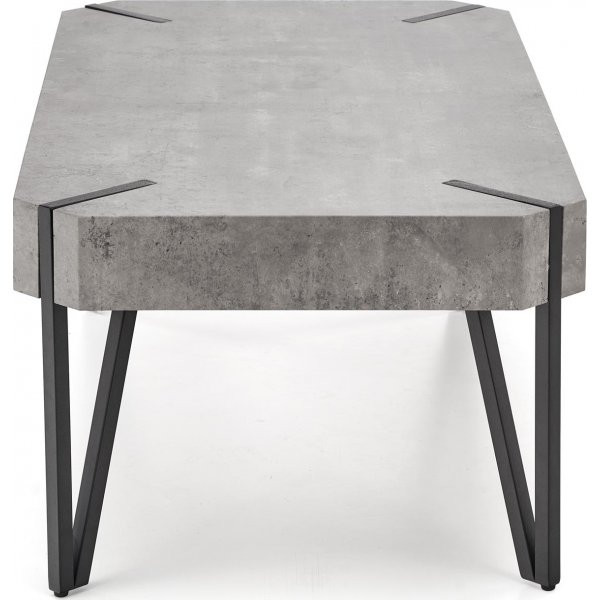 Marlene-sohvapöytä - Musta/betonikuviointi Marlene-sohvapöytä - Musta/betonikuviointi