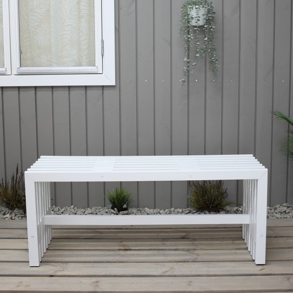 Kuuba penkki - valkoinen