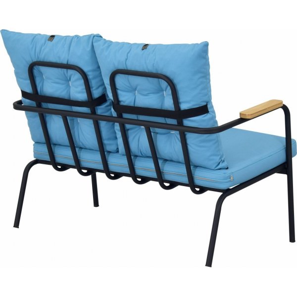 Bremenin puutarhakalusteet - Sininen/musta + Huonekalujen tekstiilien hoito Bremenin puutarhakalusteet - Sininen/musta + Huonekalujen tekstiilien hoito