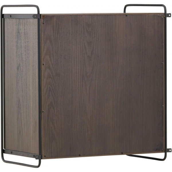 Paris-seinkaappi 68 x 60 cm - Musta/Mocca