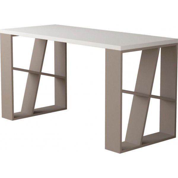 Hunajapöytä 140x60 cm - Valkoinen/vaalea mokka Hunajapöytä 140x60 cm - Valkoinen/vaalea mokka