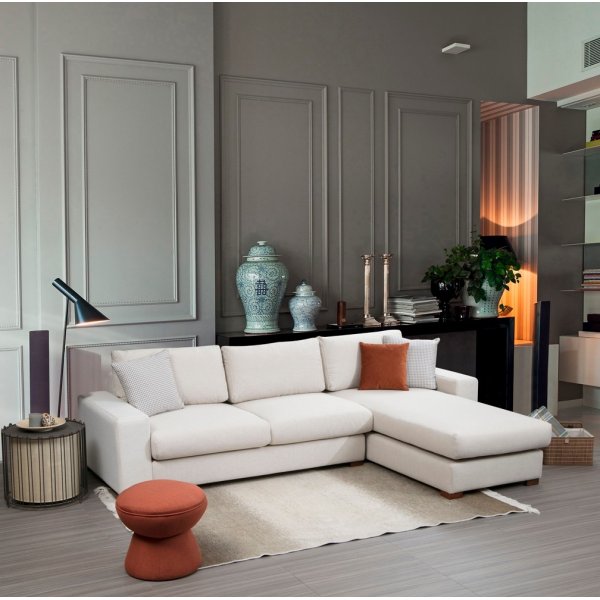 Pitkä divaani sohva - beige Pitkä divaani sohva - beige