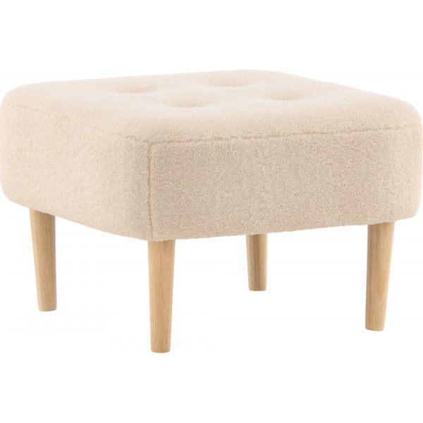 Salina pouf - Valkoinen fleece Salina pouf - Valkoinen fleece