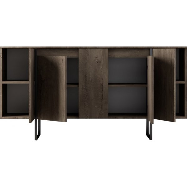 Lux-senkki, väri pähkinä/musta - 160 cm Lux-senkki, väri pähkinä/musta - 160 cm