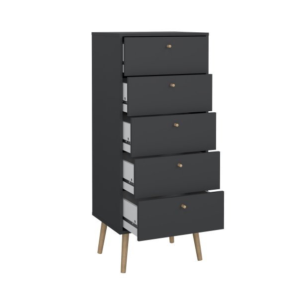 Bodo-lipasto 5 laatikolla - Mattavalkoinen