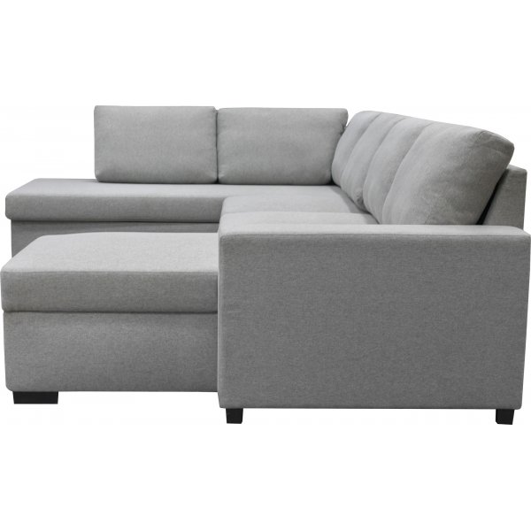 Sohva 309 cm vaaleanharmaa - Solna